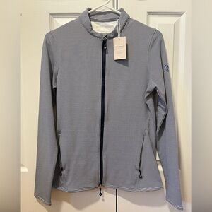 NWT ⭐️ Peter Millar Navy Striped Full-Zip Jacket Sz S